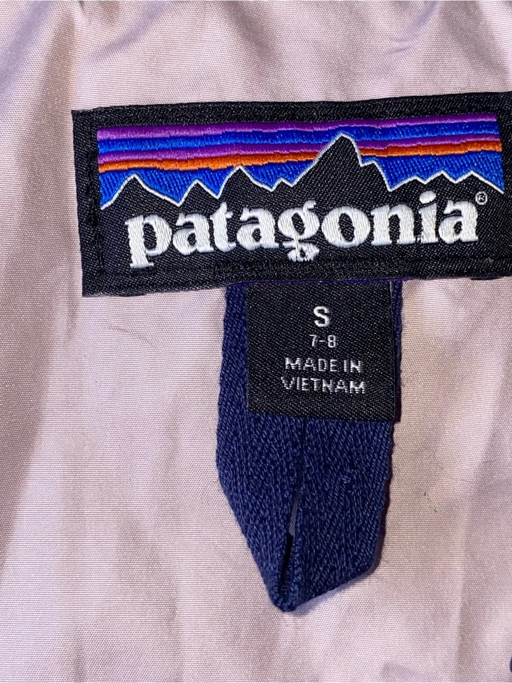 Patagonia Youth Quilted Bomber Shacket Coat 68015 FA18 Blue